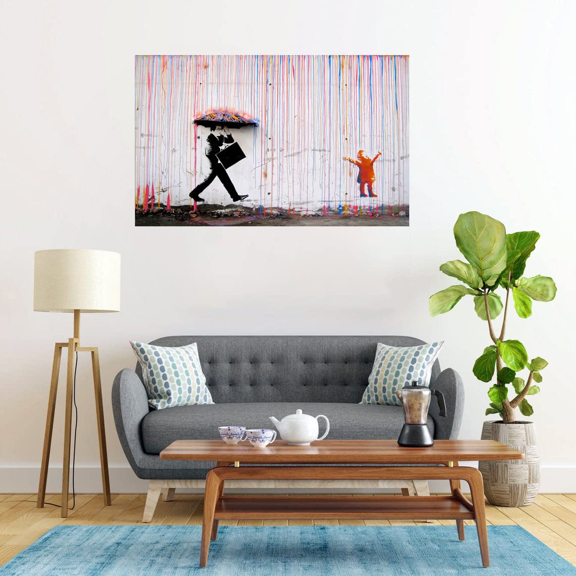 Amazon.co.jp: バンクシー 絵画 アートパネル インテリア 複製画
